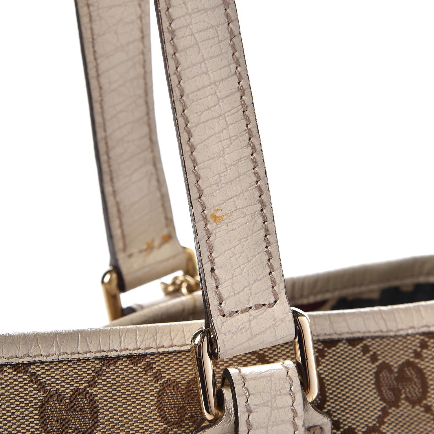 Gucci Monogram Medium Jolicoeur Tote White 10 of 14