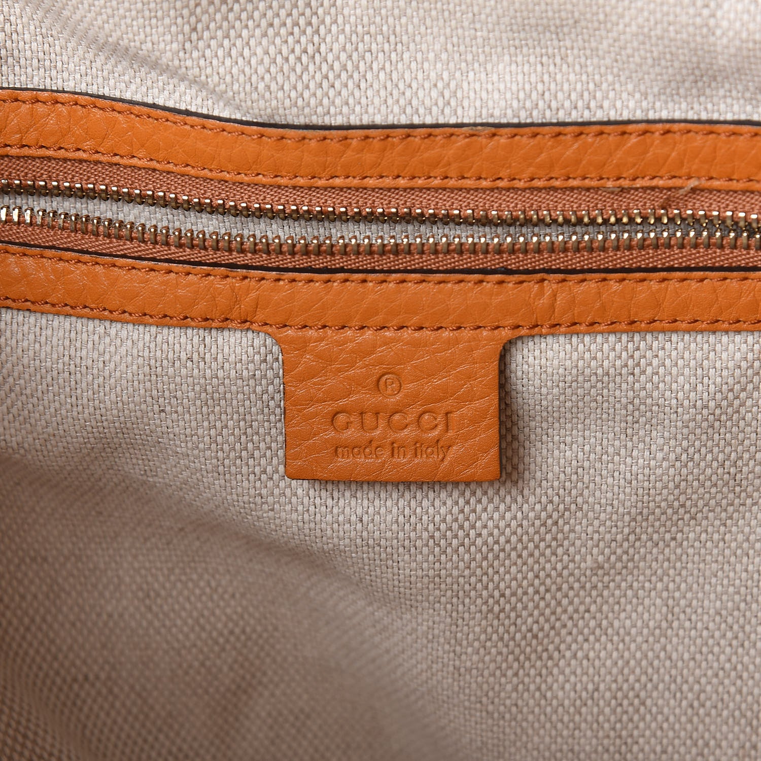 Gucci Pebbled Calfskin Medium Soho Shoulder Bag Curcuma 6 of 10