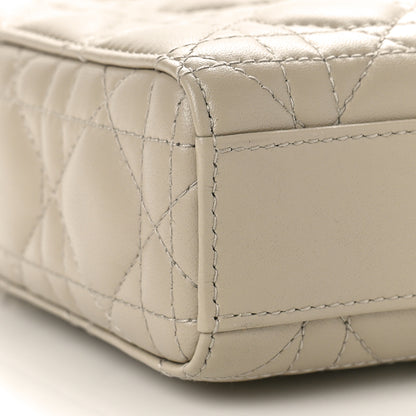 Christian Dior Lambskin Cannage Medium Lady D-Joy Warm Taupe 9 of 10