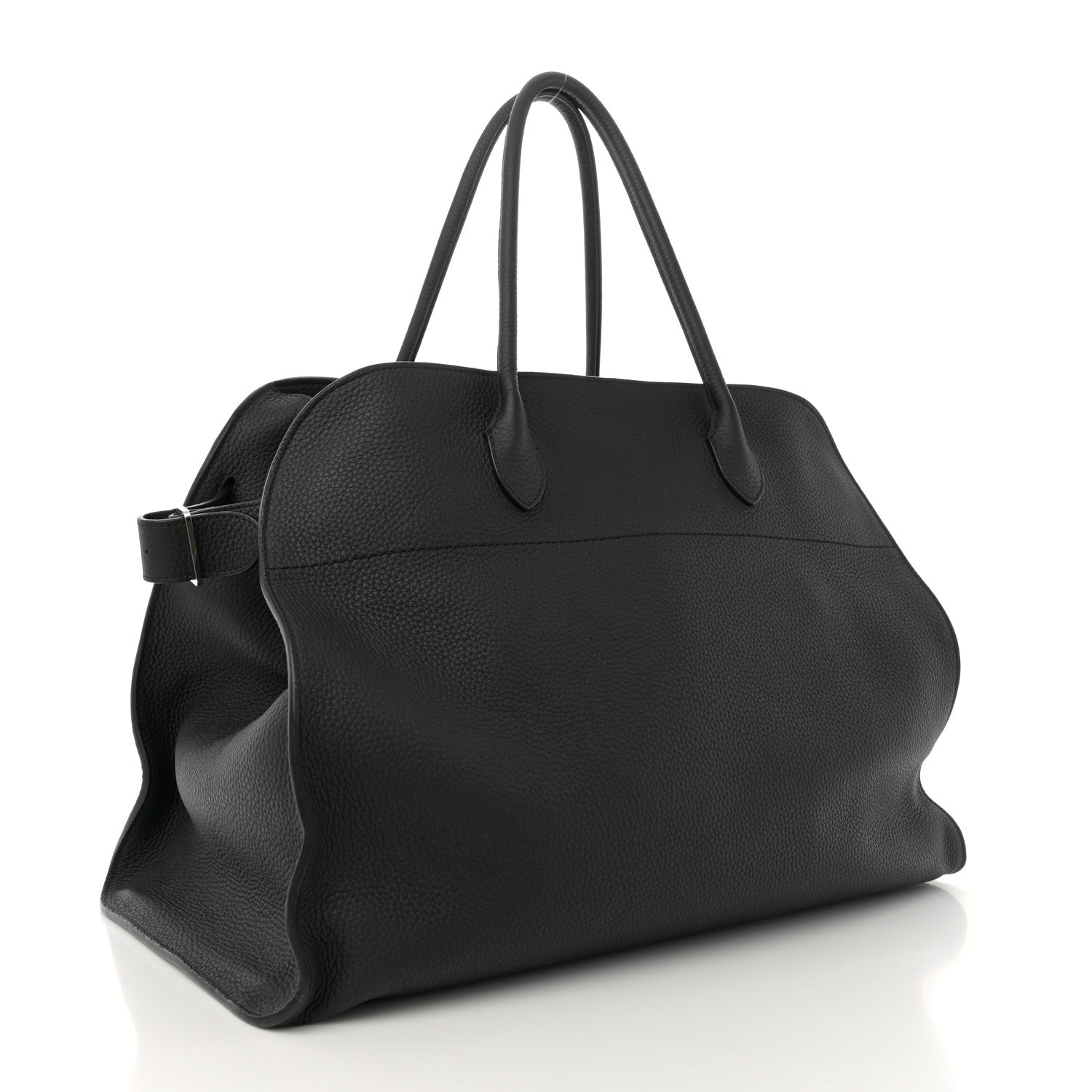 The Row Grained Calfskin Soft Margaux 17 Black 3 of 9
