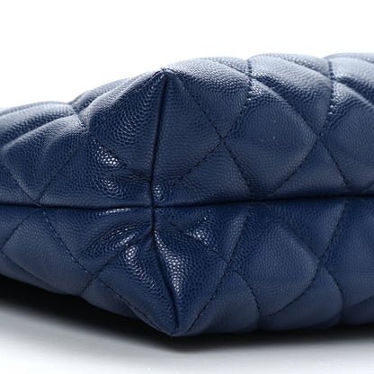 Chanel Caviar Quilted Small Urban Delight Tote Blue 8 of 9