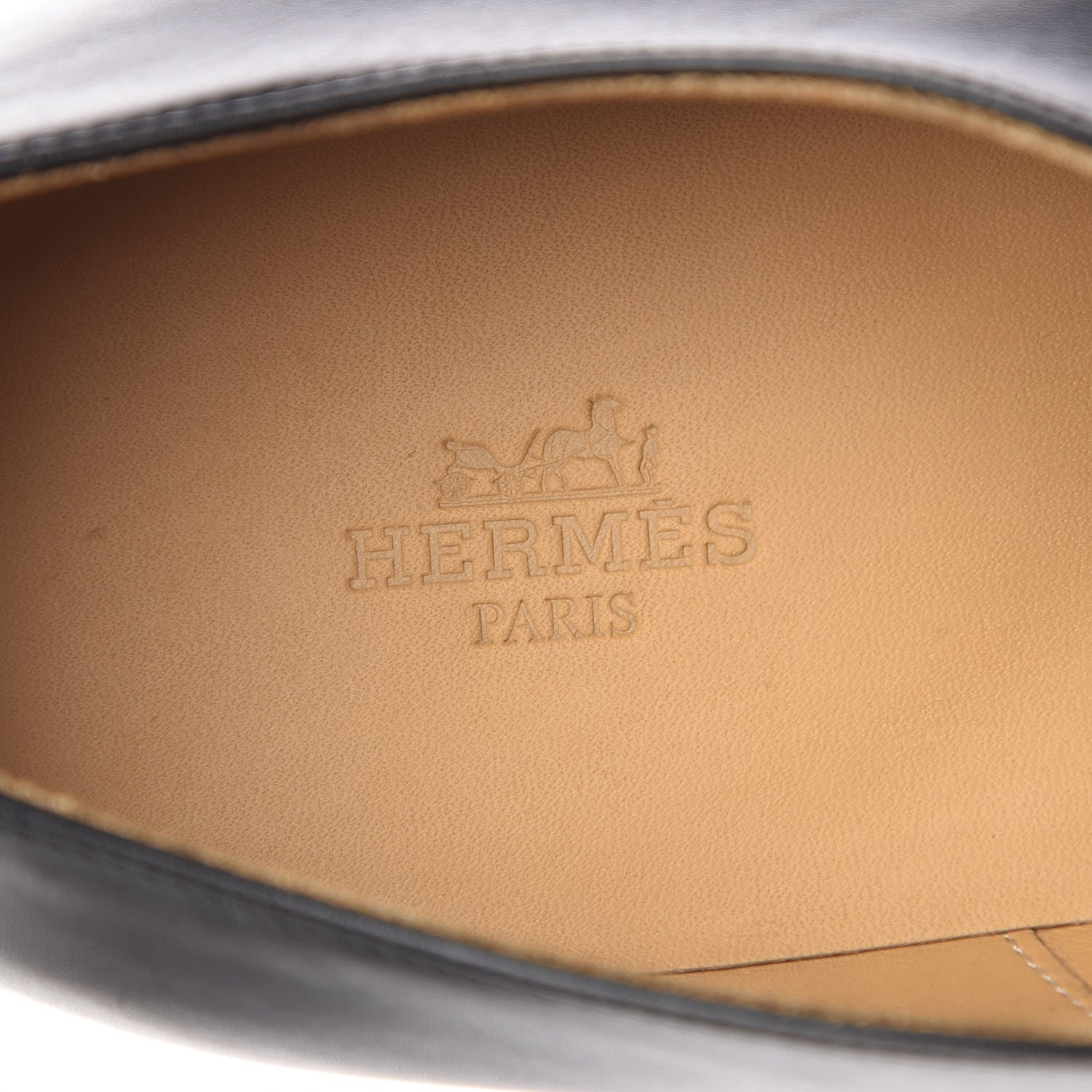 Hermes Calfskin Mens Oxford 43 Black 8 of 9