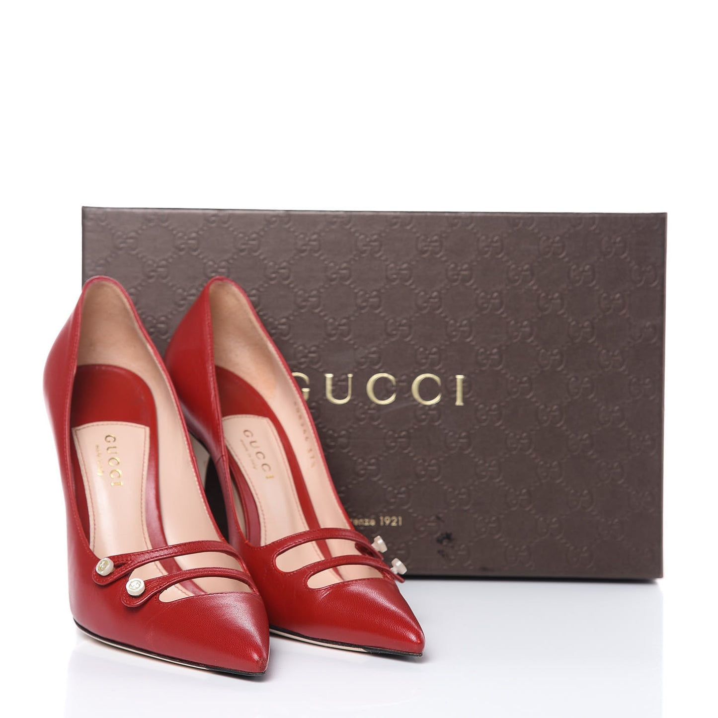 Malaga Kid Double Strap Pumps 37.5 Red