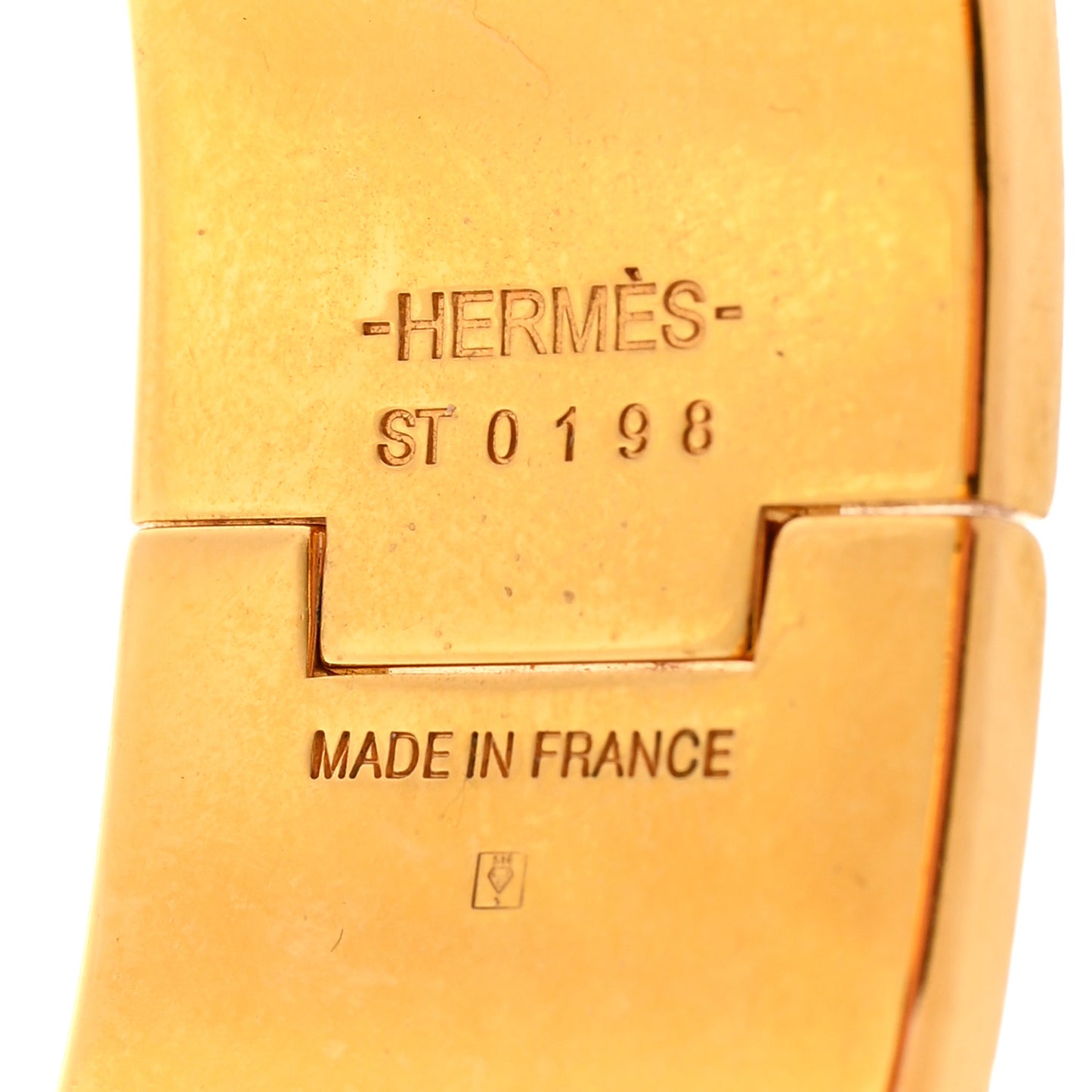 Enamel Wide Clic Clac H Bracelet PM Marron Glace