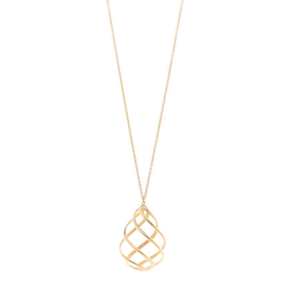 Tiffany 18K Yellow Gold Paloma Picasso Venezia Luce Pendant Necklace 1 of 4