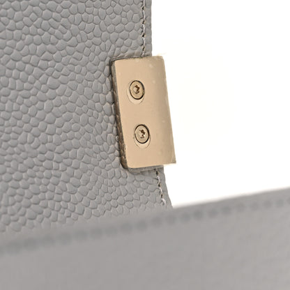 Chanel Caviar Quilted Medium Boy Flap Grey 12 of 13