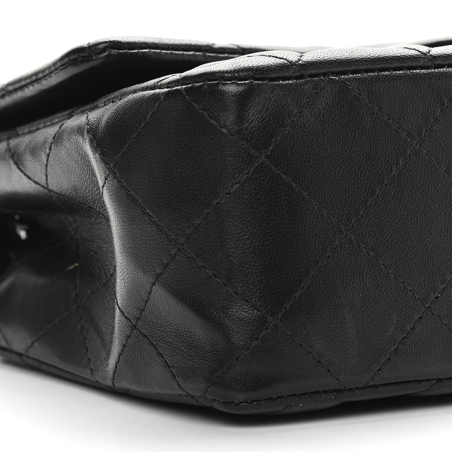 Lambskin Quilted Mini Rectangular Flap So Black
