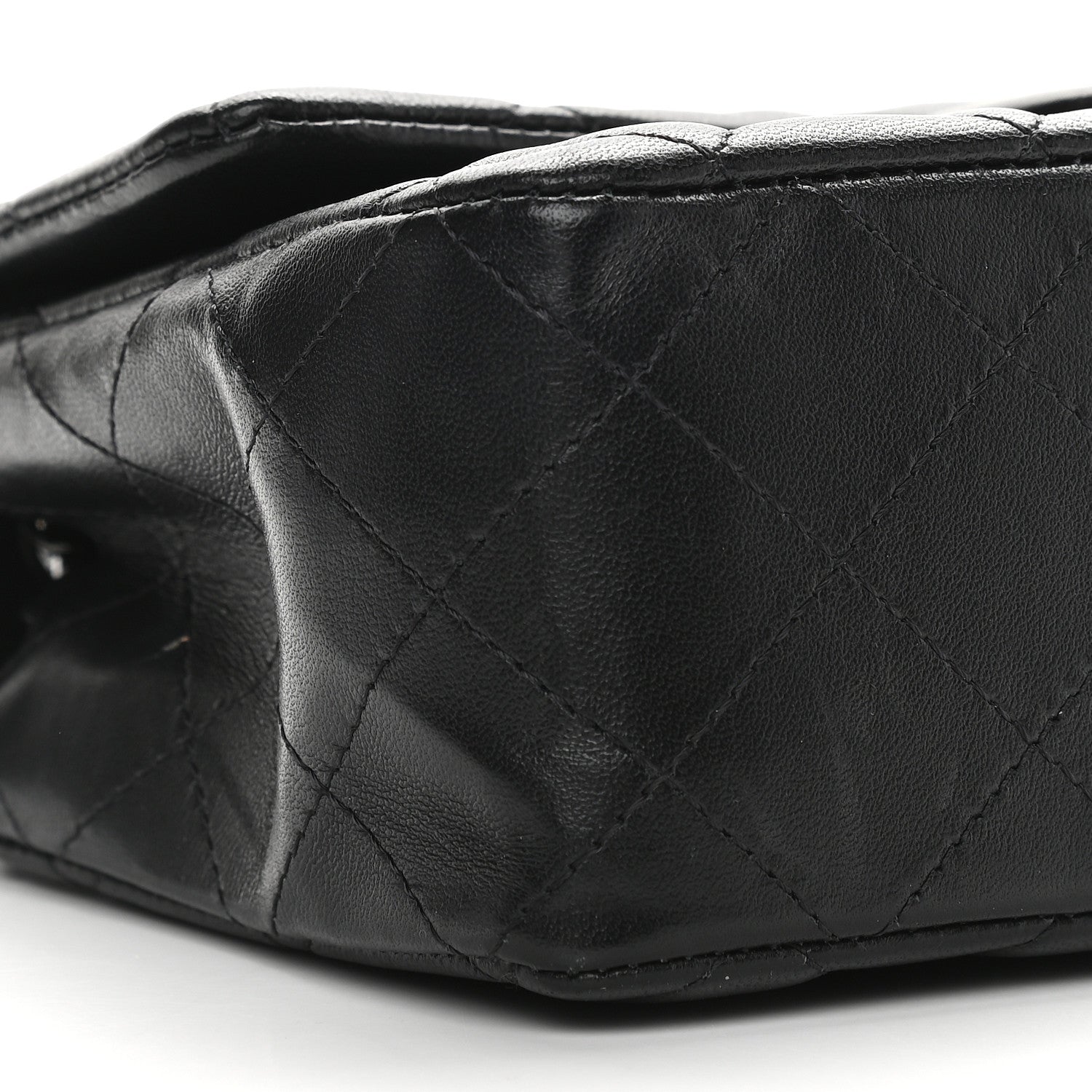 Chanel Lambskin Quilted Mini Rectangular Flap So Black 8 of 9