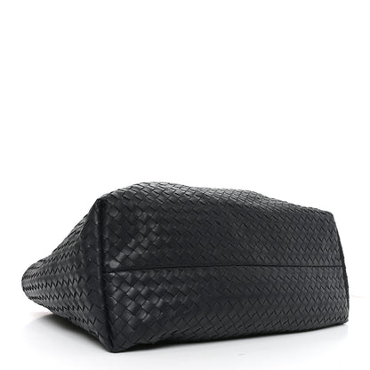 Bottega Veneta Calfskin Intrecciato Large Pinacoteca Reversible Tote Midnight Basalt Nocturnal Mud 5 of 10