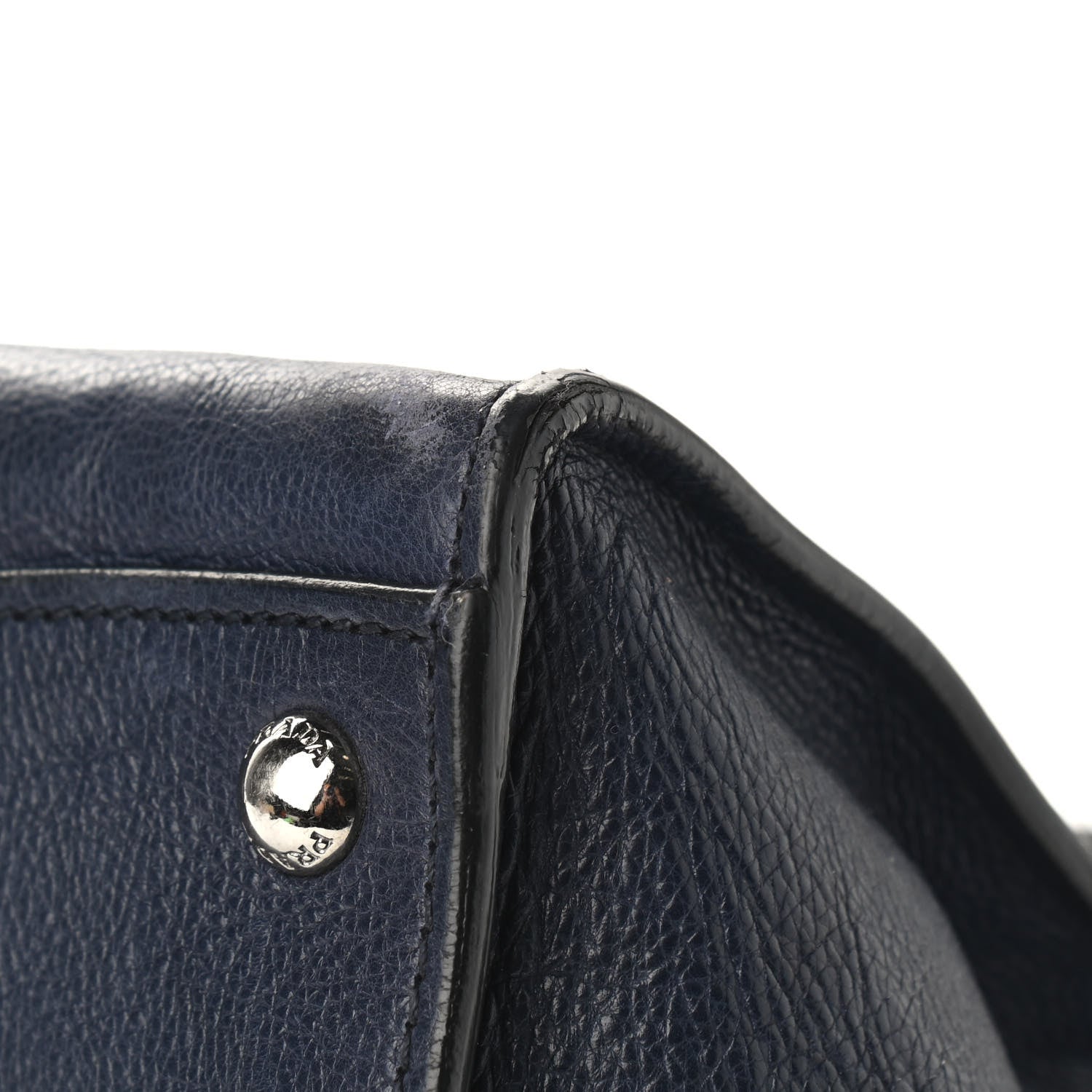 Prada Glace Calf Twin Pocket Tote Baltico 10 of 12