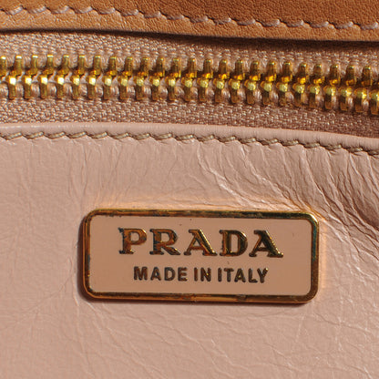 Prada Spazzolato Leather NM Pochette Nudo 6 of 8