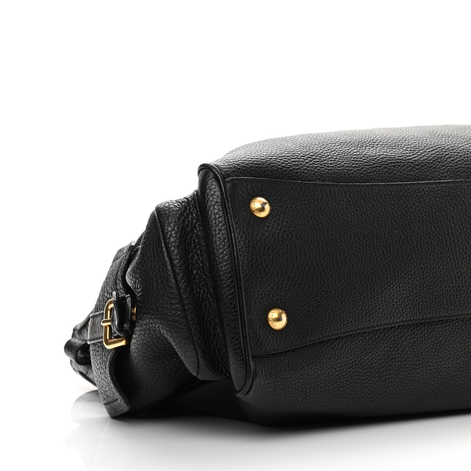 Prada Vitello Daino Shopping Tote Black 9 of 17