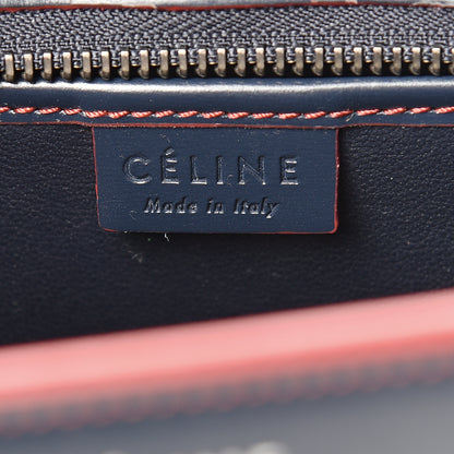 Celine Satin Calfskin Nano Debossed Luggage Navy Blue 5 of 11