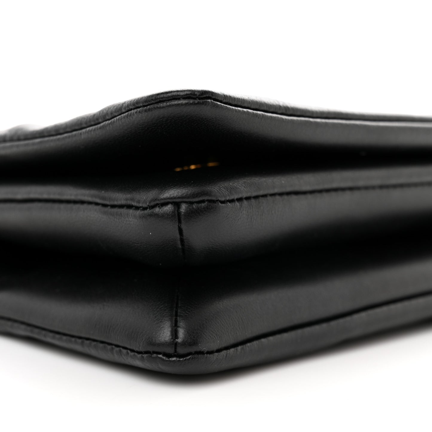 Lambskin Embossed Monogram Pochette Coussin Black