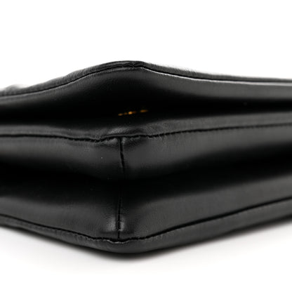 Louis Vuitton Lambskin Embossed Monogram Pochette Coussin Black 8 of 10
