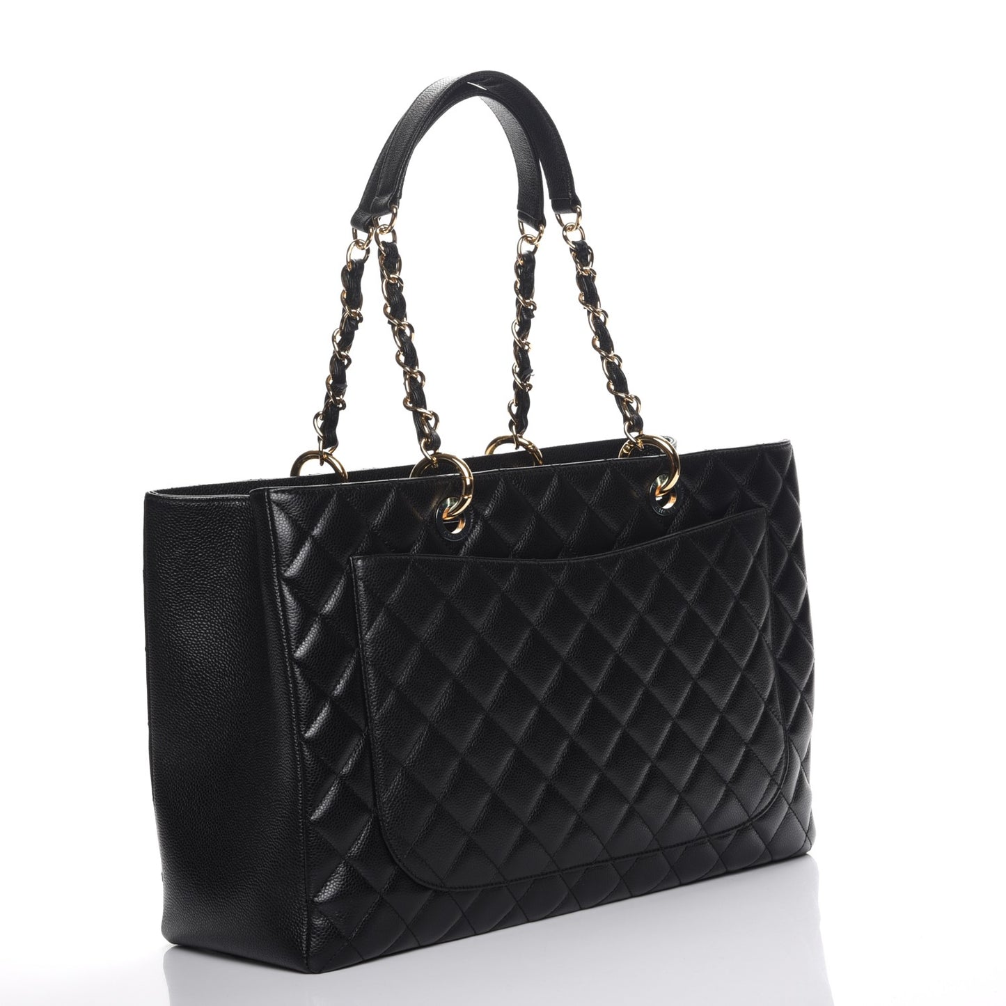 Caviar Quilted XL Grand Shopping Tote GST Black
