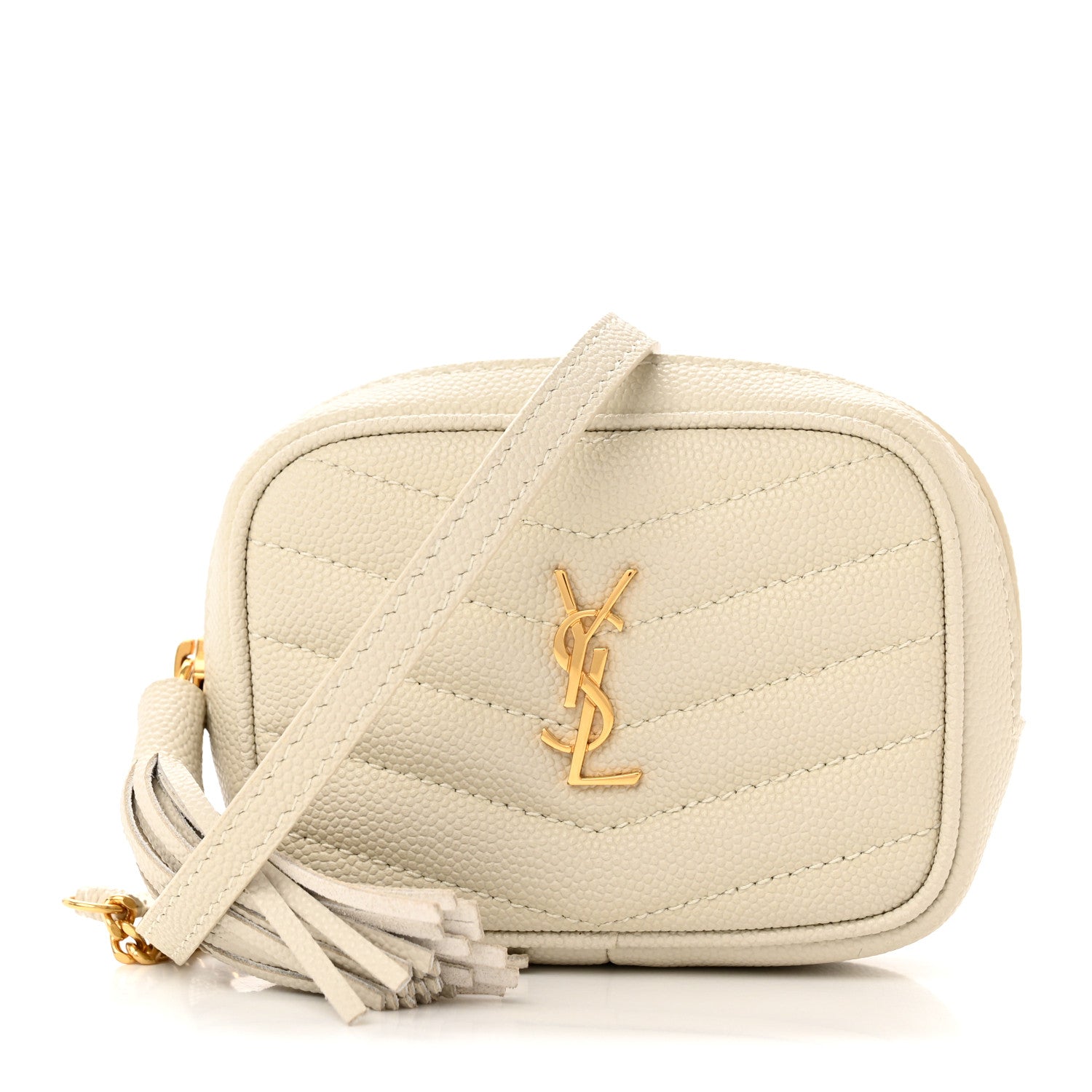 Saint Laurent Grain De Poudre Matelasse Monogram Baby Lou Camera Bag Crema Soft 1 of 9