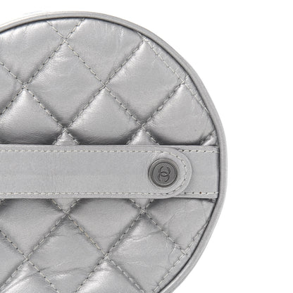 Chanel Metallic Aged Calfskin Quilted Round Bag Silver 12 of 12