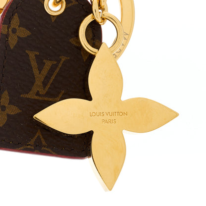 Louis Vuitton Monogram LV For You And Me Bag Charm Key Holder Gold 3 of 5