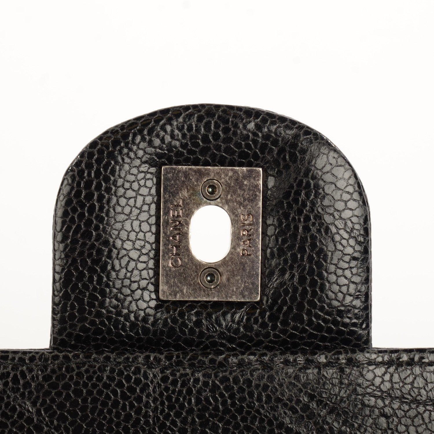 Chanel Crumpled Grained Calfskin Jumbo CC Crave Flap Black 4 of 7