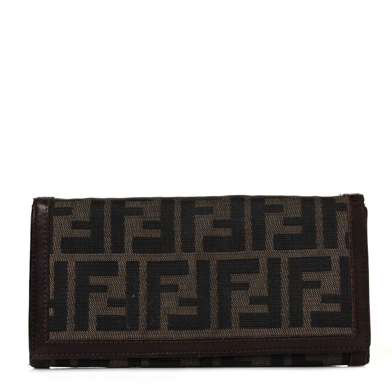 Fendi Zucca Continental Wallet Tobacco 1 of 10