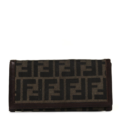 Fendi Zucca Continental Wallet Tobacco 1 of 10
