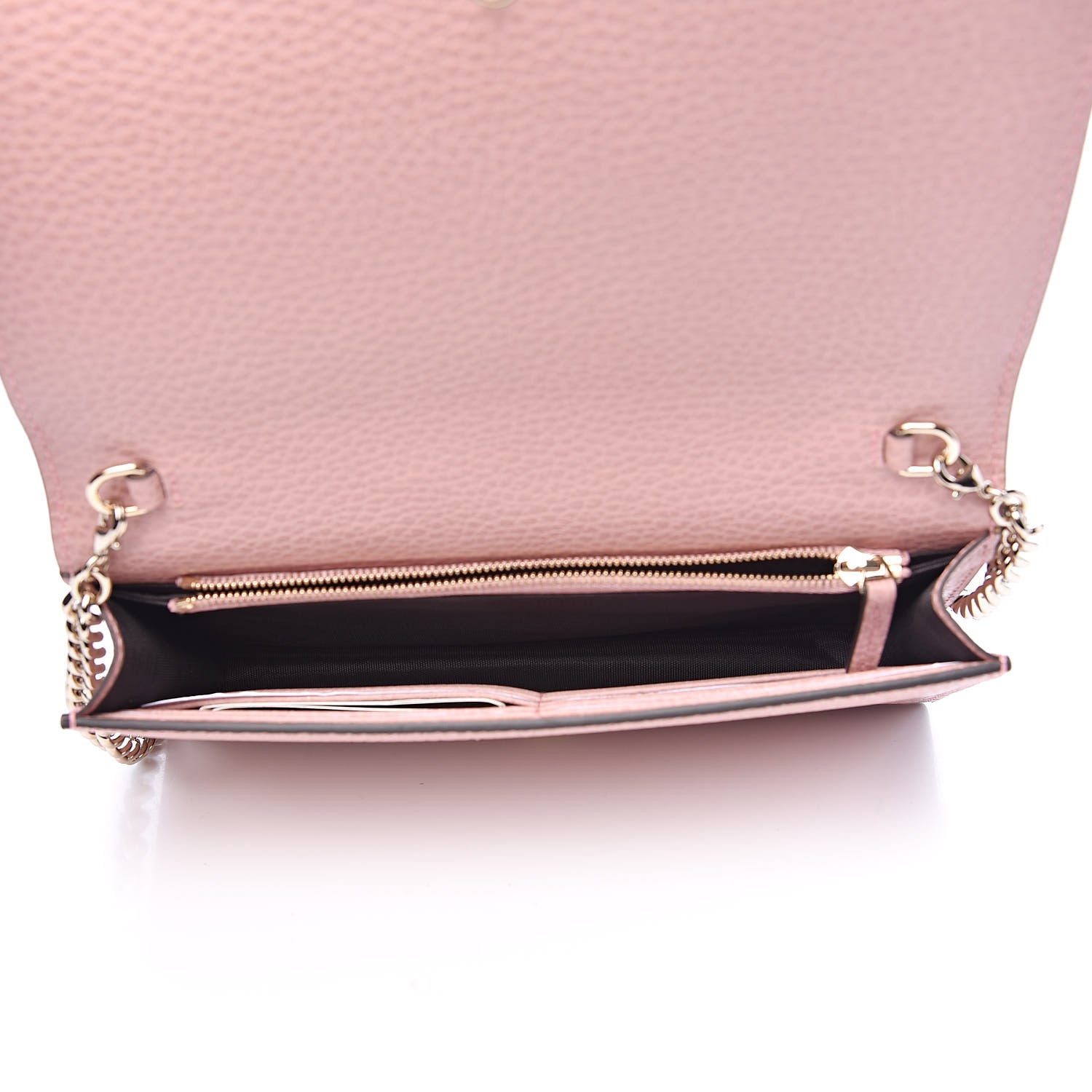 Gucci Dollar Calfskin Medium Betty Chain Wallet Soft Pink 5 of 9