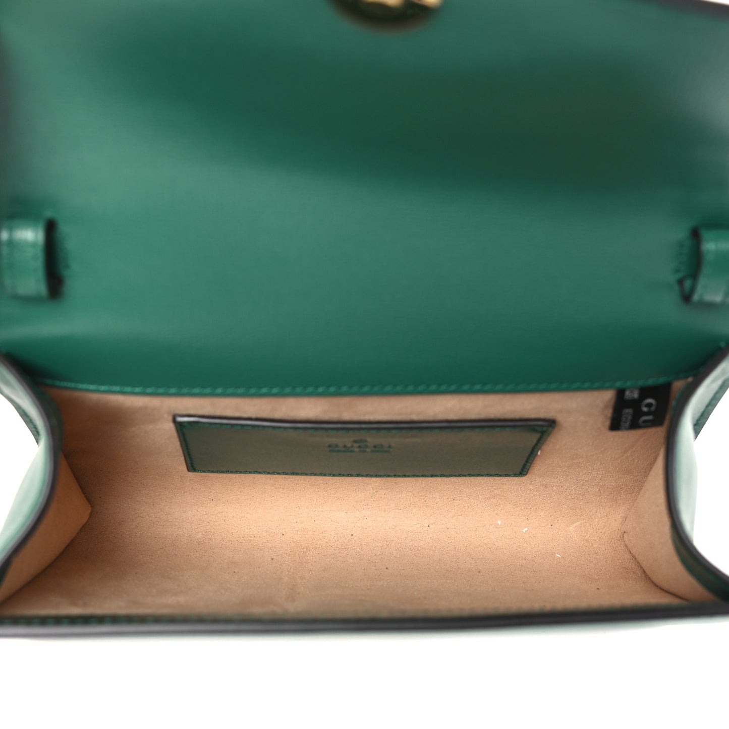 Azalea Calfskin Web Monochrome Mini Horsebit 1955 Chain Shoulder Bag Emerald