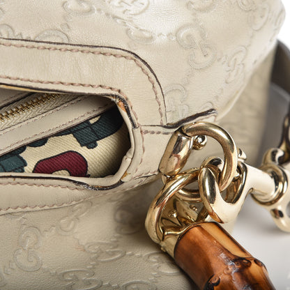 Gucci Guccissima Peggy Bamboo Top Handle Bag Ivory 9 of 13