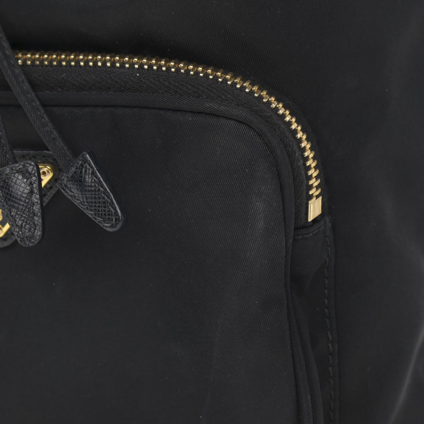 Re-Nylon Duet Drawstring Shoulder Bag Black