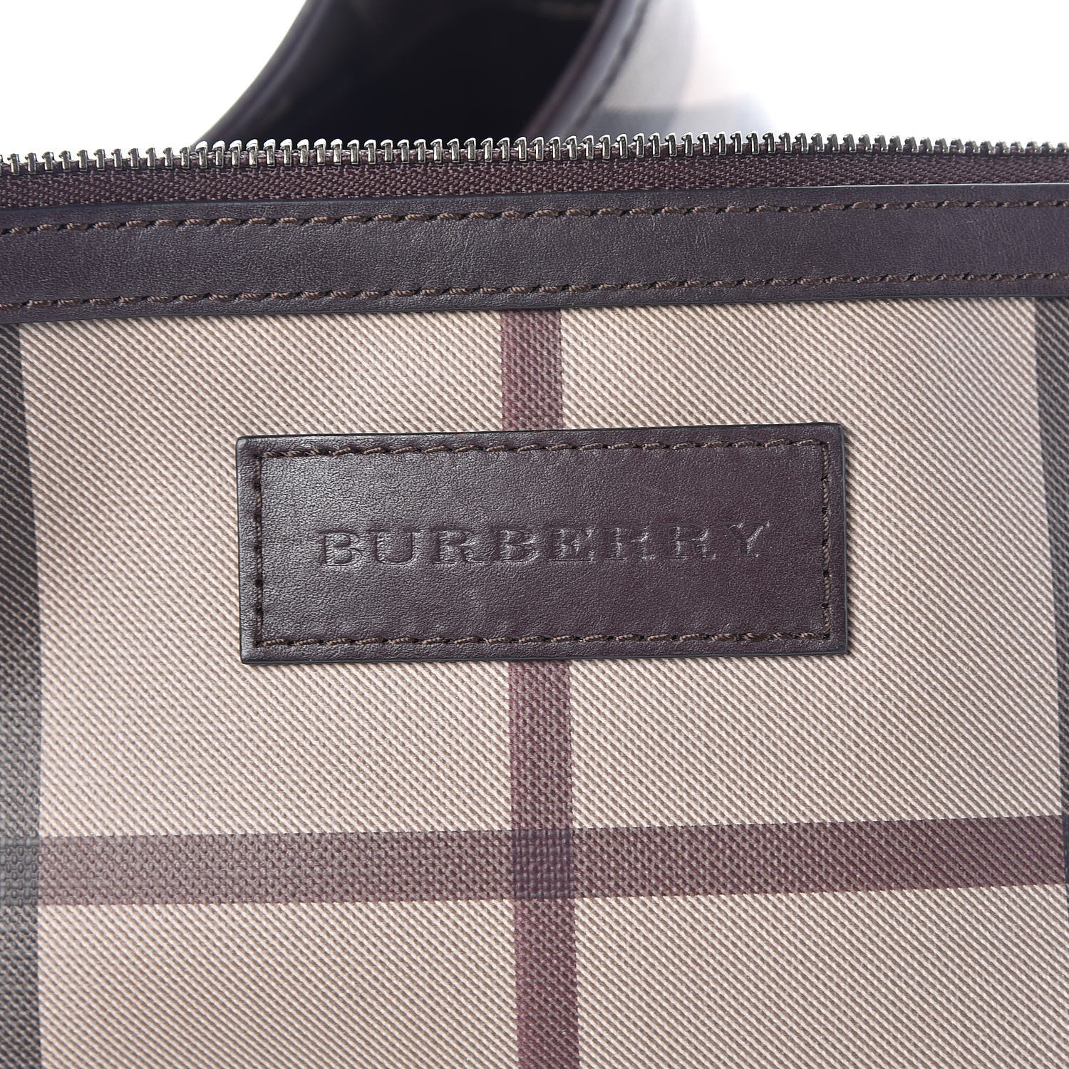 Burberry Smoked Check Small Canterbury Tote Brown 7 of 14