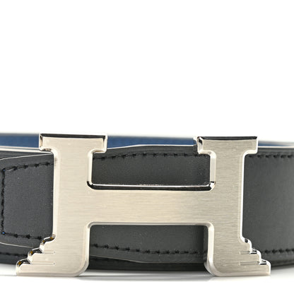 Hermes Sombrero Togo 32mm Pegase H Belt 100 Gris Moyen Bleu Obscur 3 of 5