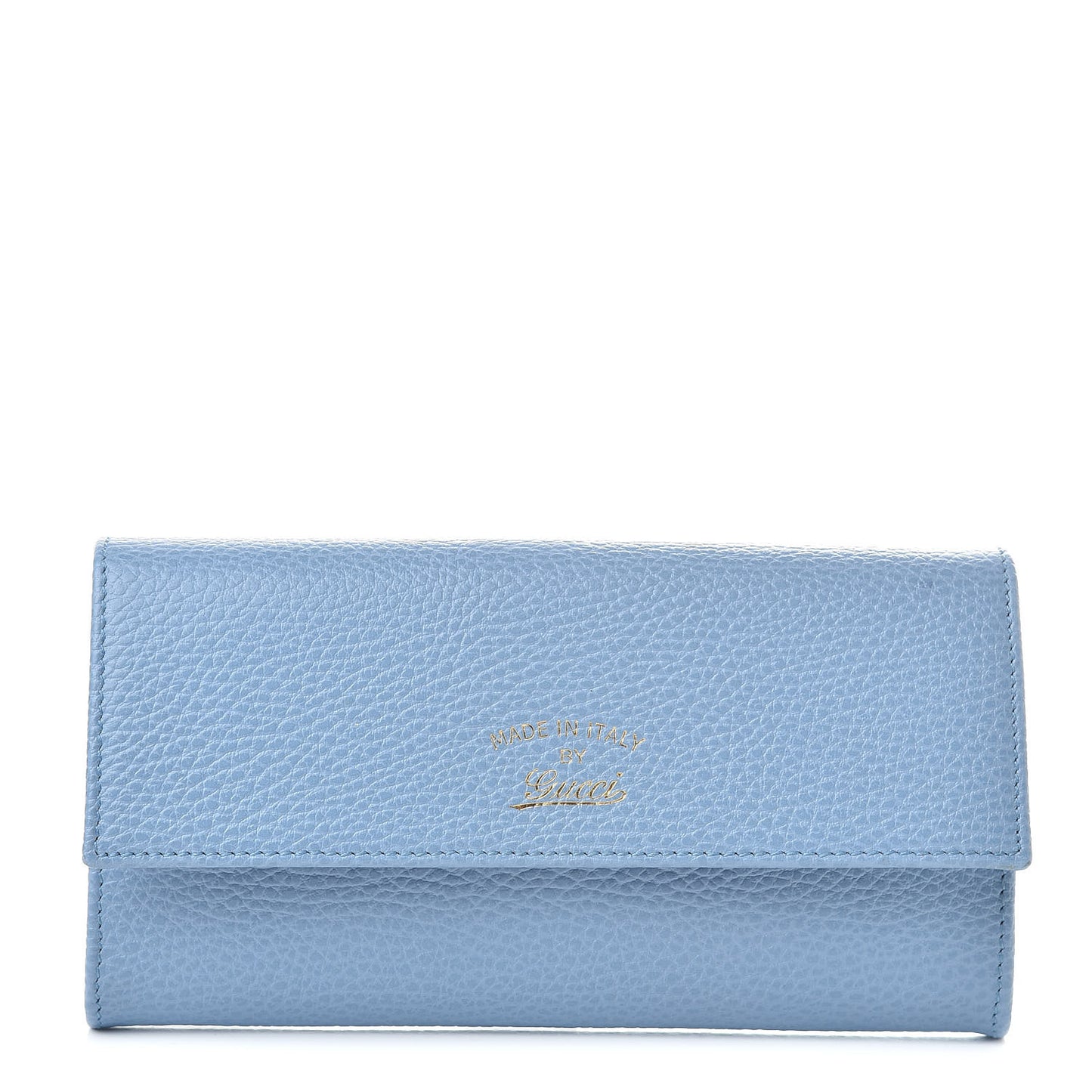 Dollar Calfskin Swing Continental Wallet Mineral Blue