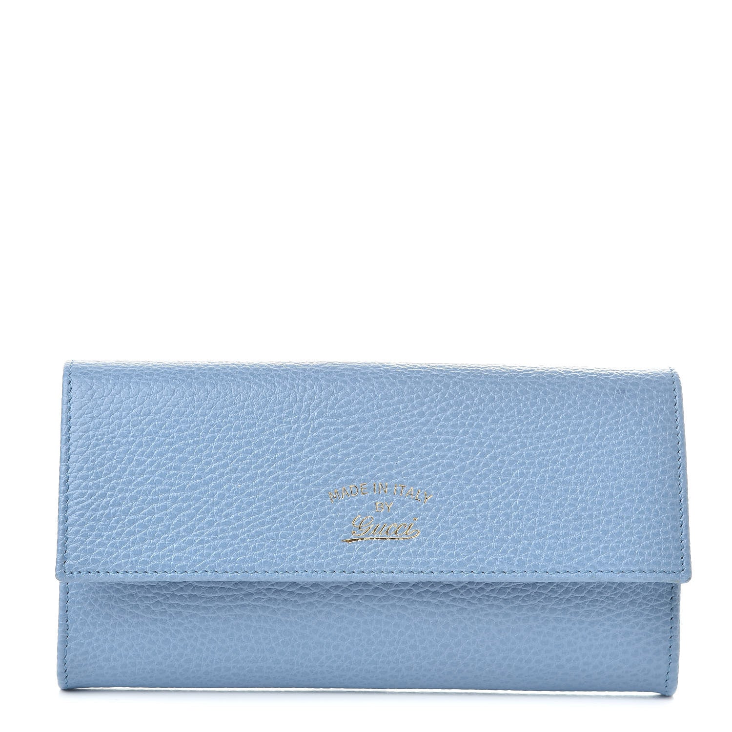 Gucci Dollar Calfskin Swing Continental Wallet Mineral Blue 1 of 8