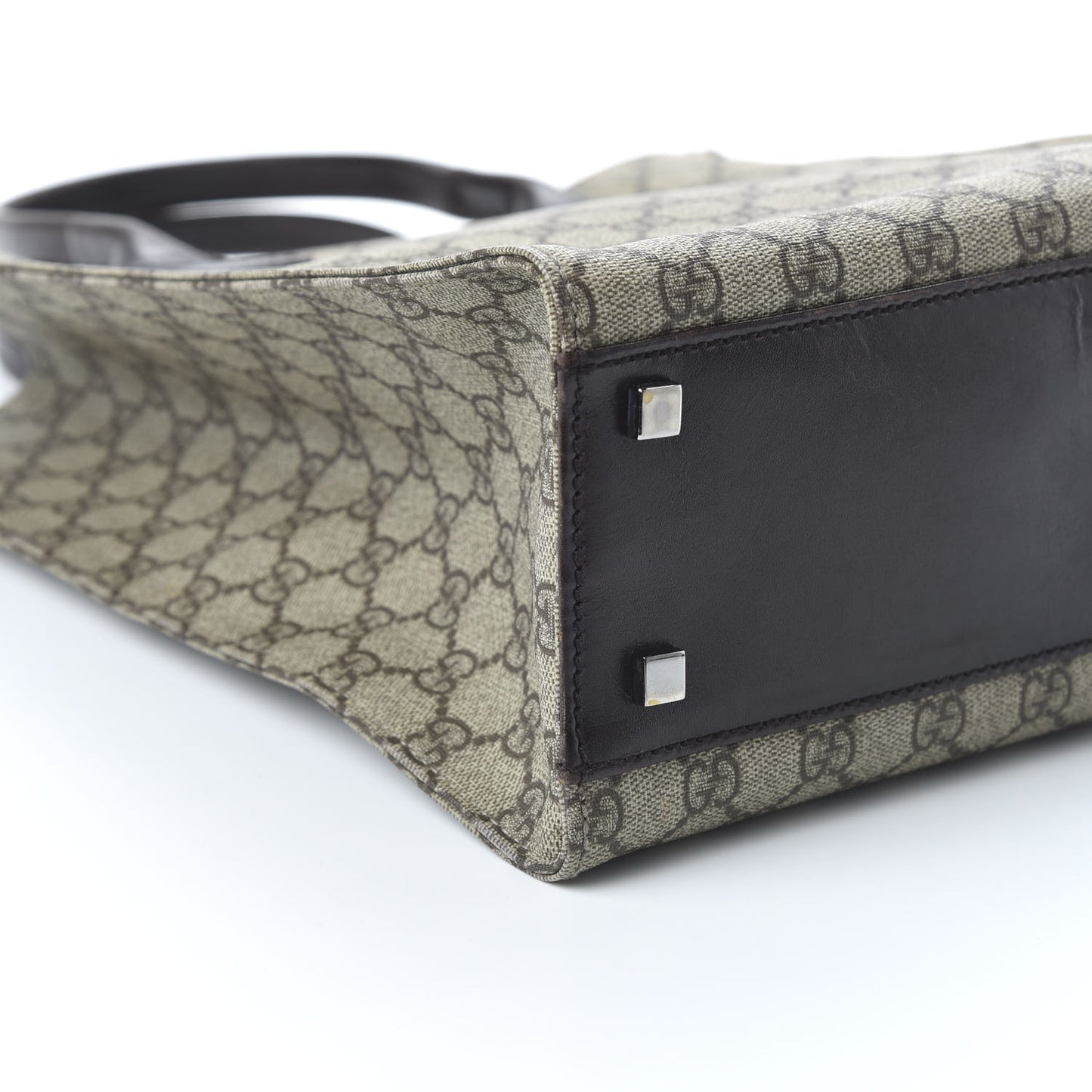 GG Plus Monogram Small Vertical Tote Dark Brown