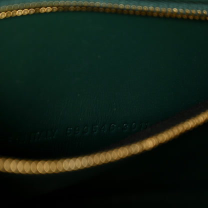 Balenciaga Shiny Calfskin Crocodile Embossed Small Hourglass Top Handle Bag Forest Green 8 of 11