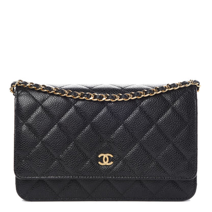 Chanel Caviar Quilted Wallet On Chain WOC Black 1 of 13