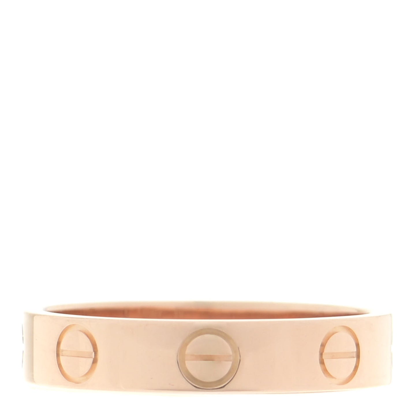18K Pink Gold 3.5mm LOVE Wedding Band Ring 50 5.25