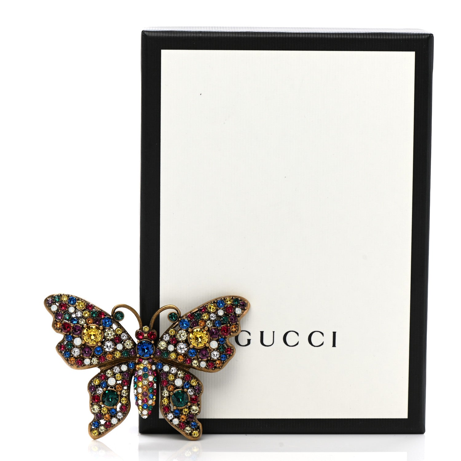 Gucci Crystal Butterfly Brooch Multicolor 5 of 5