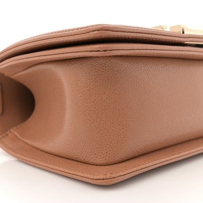 Chanel Caviar Quilted Small Boy Flap Brown 9 of 10