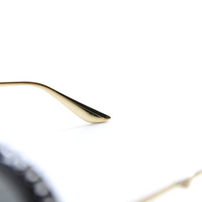 Gucci Acetate Crystal Foldable Aviator Sunglasses GG0307S Black 7 of 9