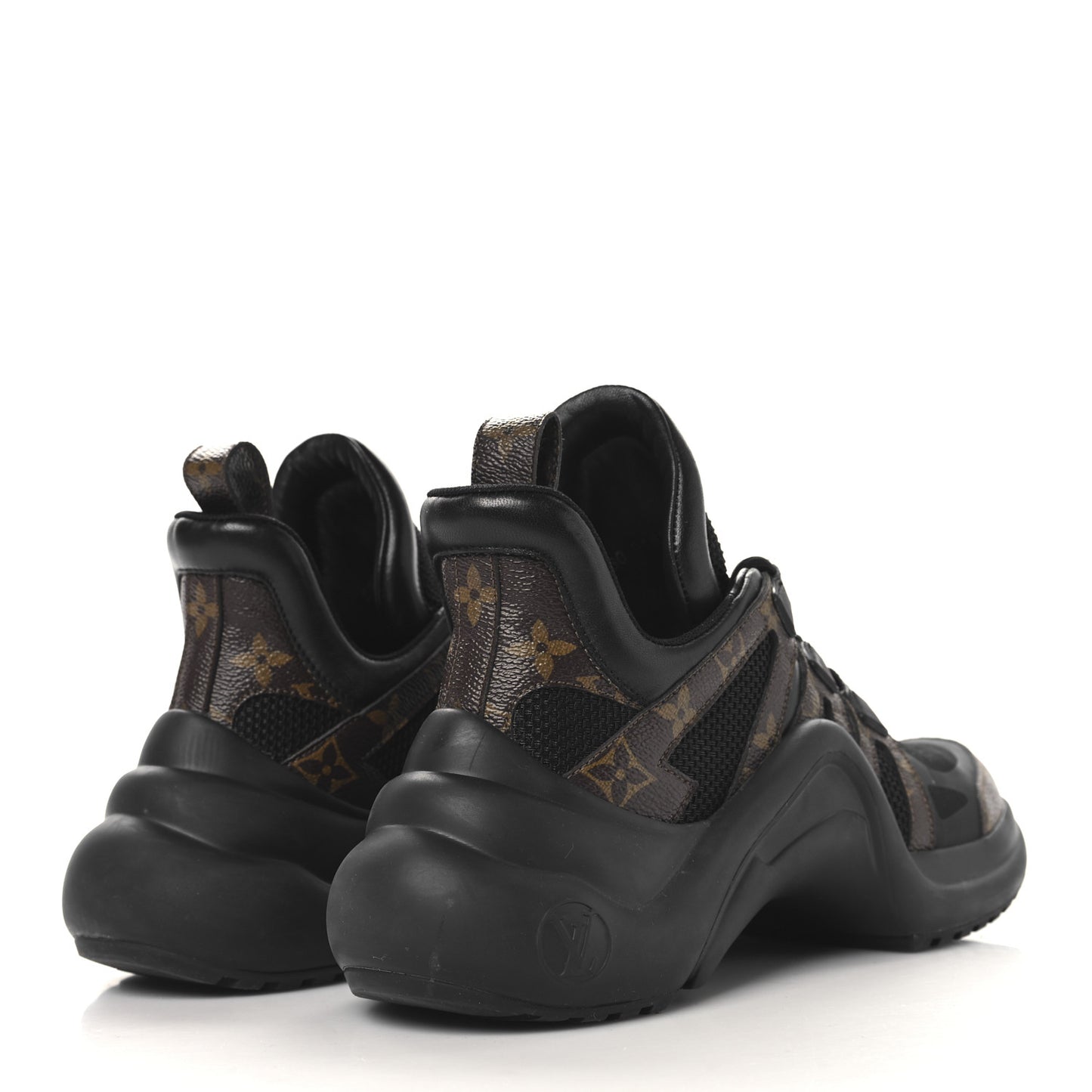 Calfskin Patent Monogram LV Archlight Sneakers 39 Black