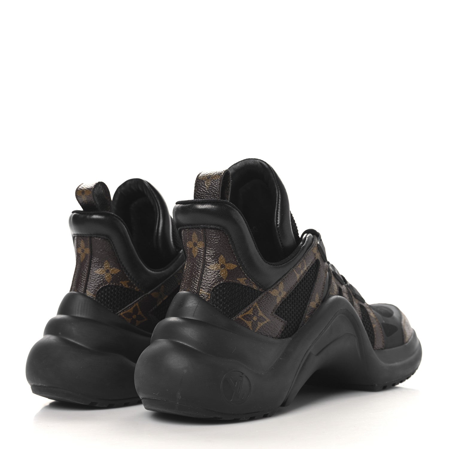 Louis Vuitton Calfskin Patent Monogram LV Archlight Sneakers 39 Black 5 of 10