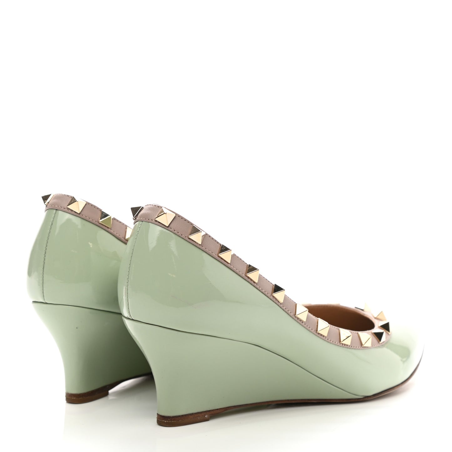 Patent Rockstud 70mm Wedges 37 Water Green Poudre