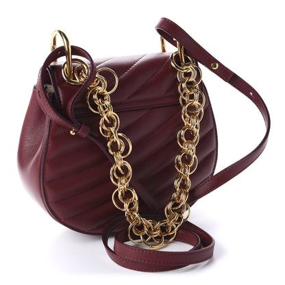 Chloe Calfskin Quilted Mini Drew Bijou Shoulder Bag Plum Purple 2 of 9