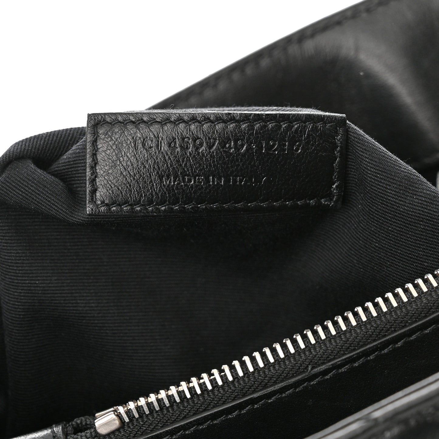 Calfskin Y Quilted Monogram Medium Loulou Chain Satchel Black