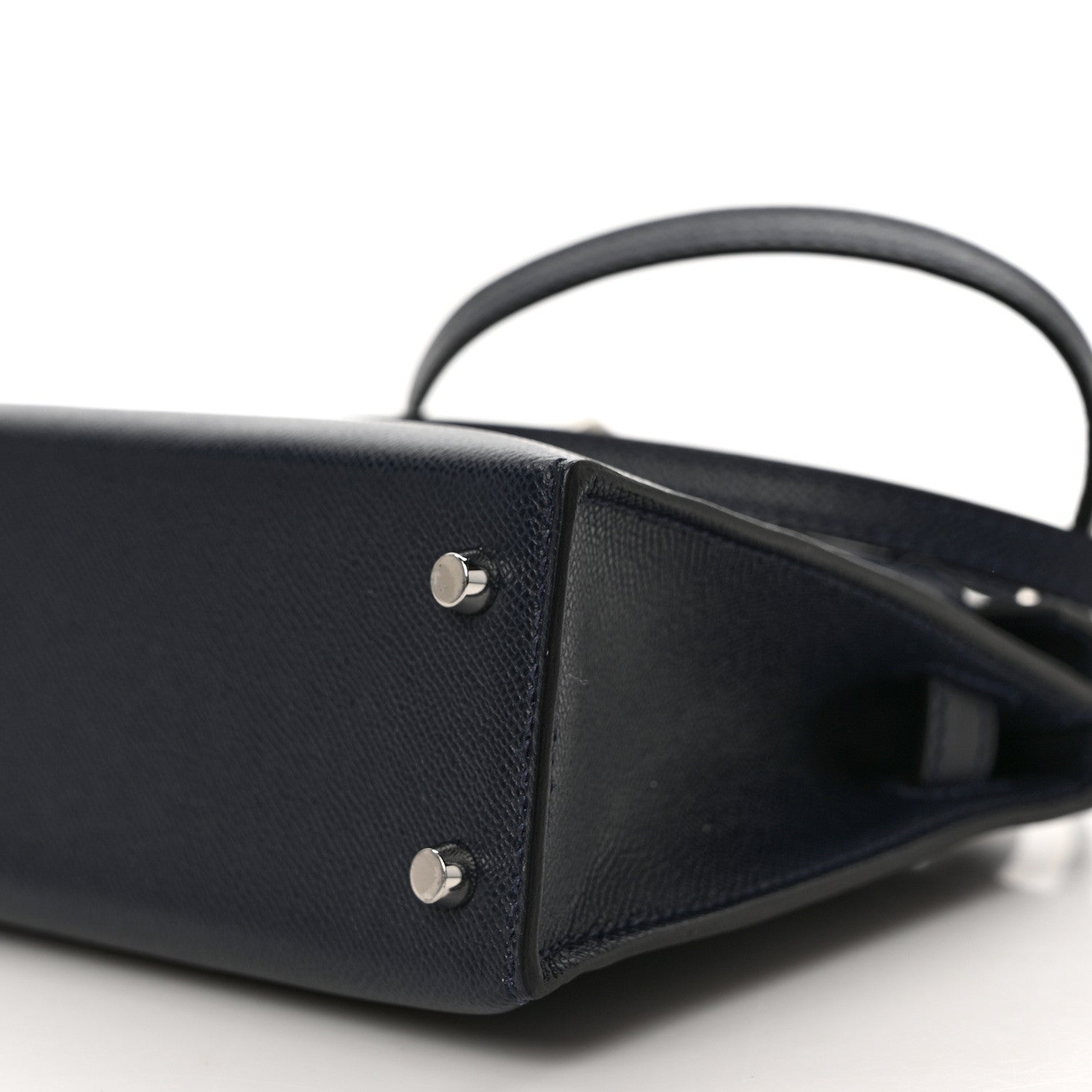 Hermes Madame Calfskin Mini Kelly Sellier 20 Bleu Nuit 8 of 9