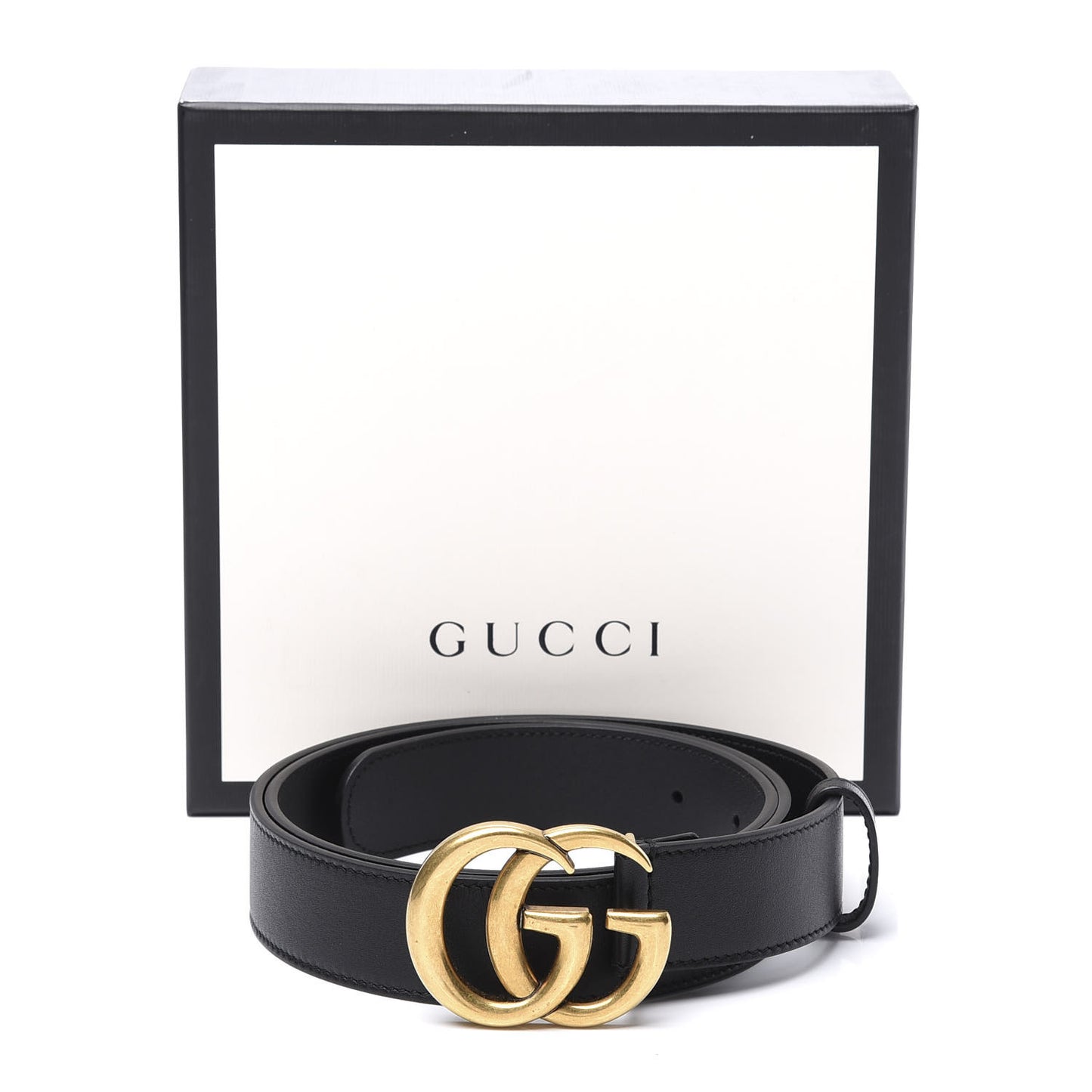 Calfskin Double G 30mm Belt 95 38 Black