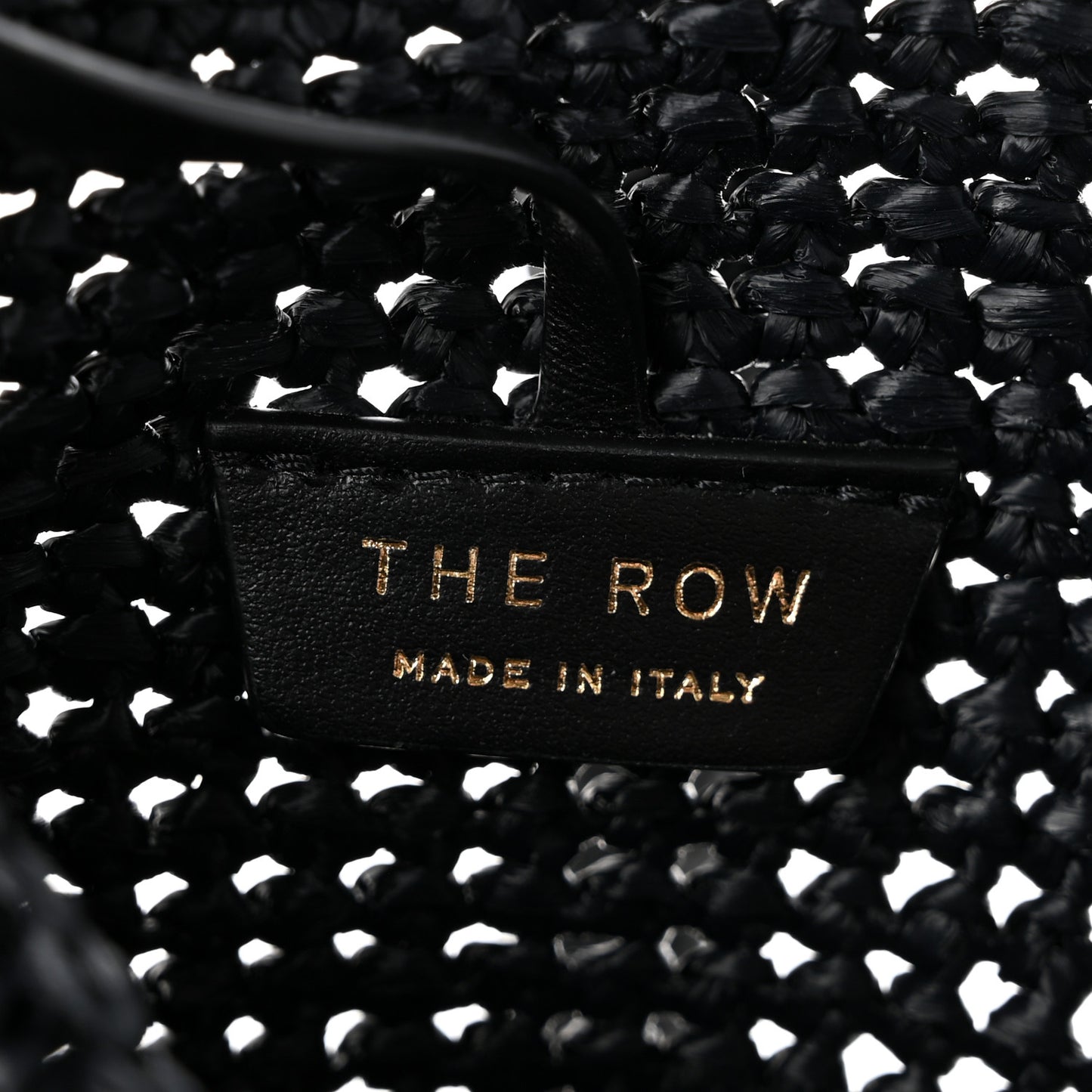 Raffia Genevieve Tote Bag Black