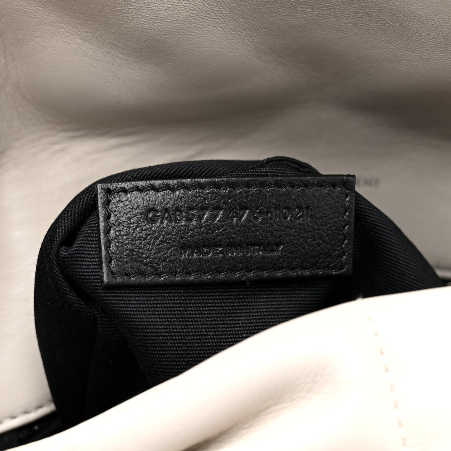 Lambskin Quilted Small Loulou Puffer Monogram Chain Satchel Crema Soft